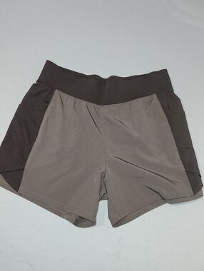 tek gear Womens Two-Tone Athletic Shorts - Charcoal and Dark Gray. Medium.